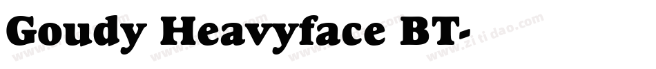 Goudy Heavyface BT字体转换